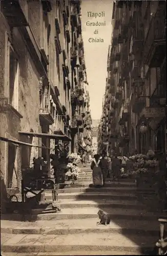 Ak Napoli Neapel Campania, Gradoni di Chiaia