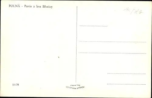 Ak Polná Region Hochland, Partie z lesa Breziny