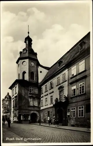 Ak Plzeň Pilsen Stadt, Staré gymnasium, Altes Gymnasium