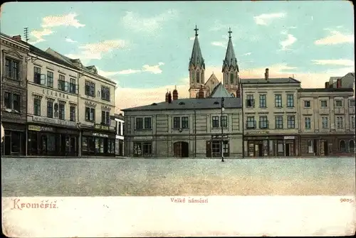 Ak Kroměříž Kremsier Region Zlin, Velke namesti
