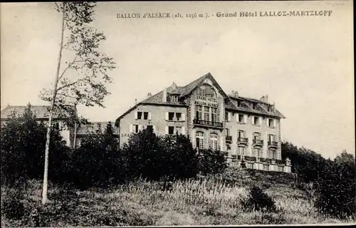 Ak Ballon d'Alsace Vosges, Grand Hotel Lalloz-Martzloff