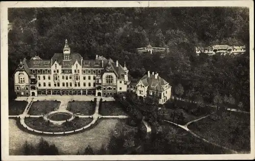 Ak Mönchengladbach am Niederrhein, Sanatorium, Vogelschau