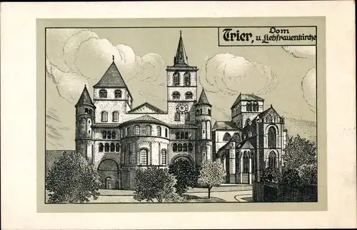 Ak Trier an der Mosel, Dom und Liebfrauenkirche