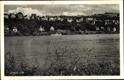 Ak Urbar am Rhein bei Koblenz, Panorama vom Ufer gesehen