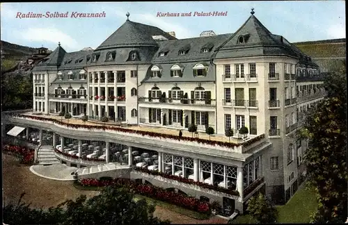 Ak Bad Kreuznach in Rheinland Pfalz, Kurhaus und Palasthotel