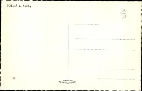 Ak Polná Region Hochland, Ze Skalky, Ortsansicht