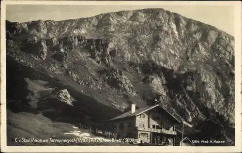 Ak C. v. Stahlhaus am Torrennerjoch mit Hohem Brett