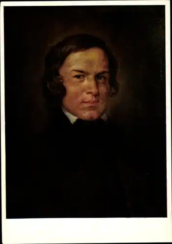 Künstler Ak Best H., Komponist Robert Schumann, Portrait