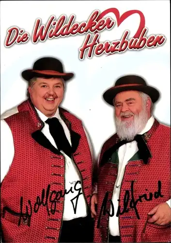 Ak Schlagersänger Wolfgang und Wilfried, Die Wildecker Herzbuben