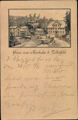 Litho Auerhahn Hahnenklee Bockswiese Goslar am Harz, Gesamtansicht