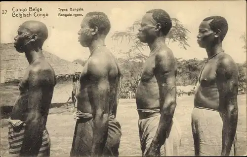 Ganzsachen Ak Congo Belge DR Kongo Zaire, Types Bangala