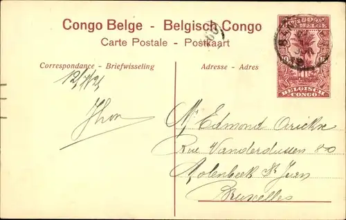 Ganzsachen Ak Congo Belge DR Kongo Zaire, Types Bangala