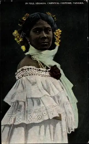Ak Panama, Carnival Costume, In full regalia
