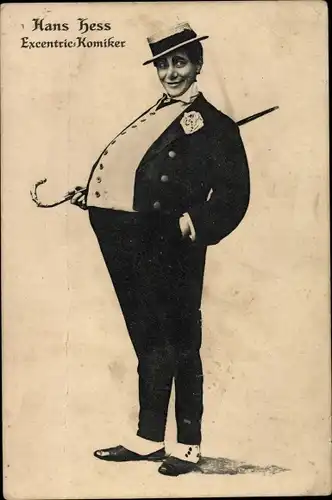Ak Hans Hess, Excentric Komiker