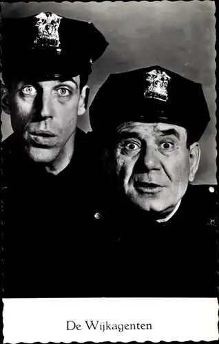 Ak Schauspieler Fred Gwynne und Joe E. Ross, De Wijkagenten