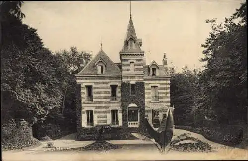 Ak Cabourg Calvados, Schloss, Gartenanlagen