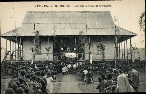 Ak Ononghe Papua Neuguinea, La Fete Dieu, Missionnaires du Sacre Coeur, Corpus Christi