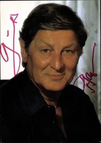 Ak Schauspieler Günter Pfitzmann, Portrait, Autogramm