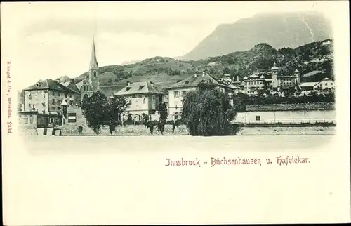 Ak Innsbruck in Tirol, Schloss Büchsenhausen, Hafelekar