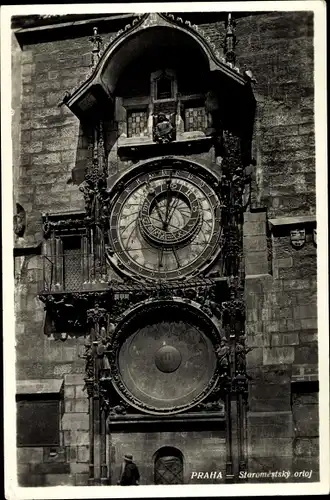 Ak Praha Prag, Astronomische Uhr