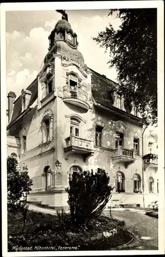 Ak Mariánské Lázně Marienbad Reg. Karlsbad, Höhenhotel Panorama