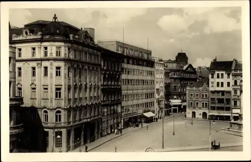 Ak Brno Brünn Südmähren, Námesti Svobody, Platzansicht