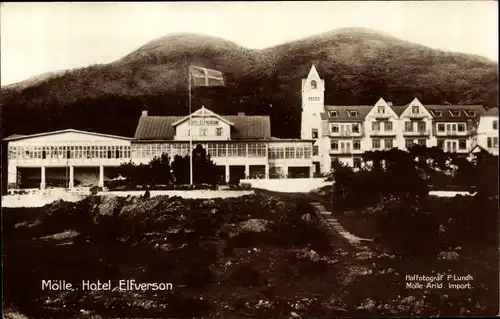 Ak Mölle Schweden, Hotel Elfverson, Ortspartie