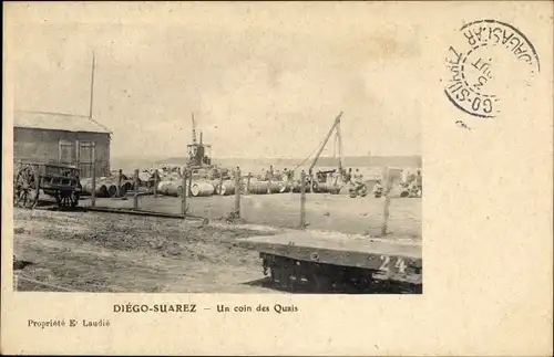 Ak Diego Suarez Antsiranana Madagaskar, Un coin des Quais