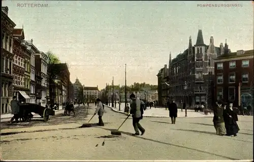 Ak Rotterdam Südholland Niederlande, Pompenburgsingel