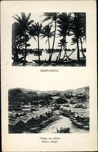 Ak Hanuabada Port Moresby Papua Neuguinea, Village sur pilotis, Dorfansichten 