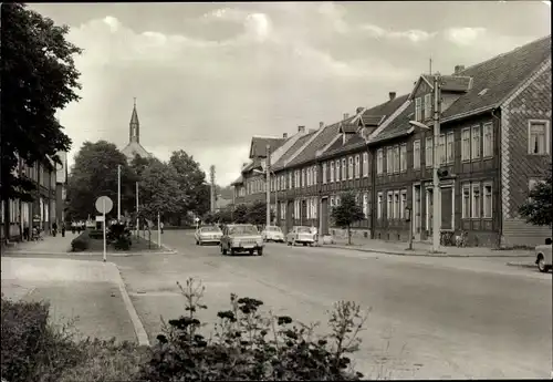 Ak Hasselfelde Oberharz am Brocken, Breite Straße