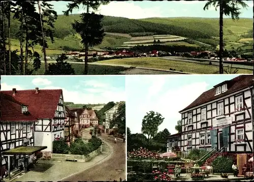 Ak Rengshausen Knüllwald in Hessen, ERholungsheim, Dorfpartie, Panorama
