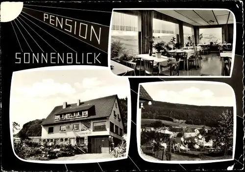 Ak Reddinghausen Knüllwald, Pension Sonnenblick, Ort