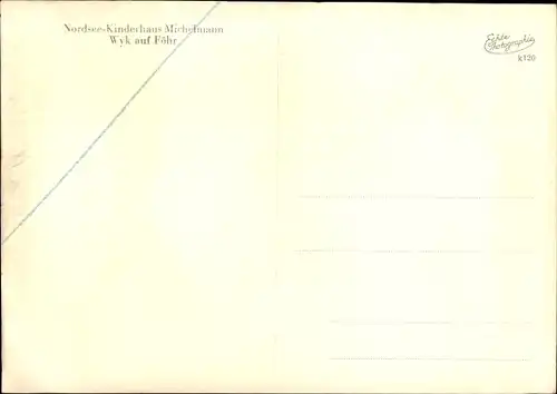 Ak Wyk auf Föhr Nordfriesland, Kinderhaus Michelmann