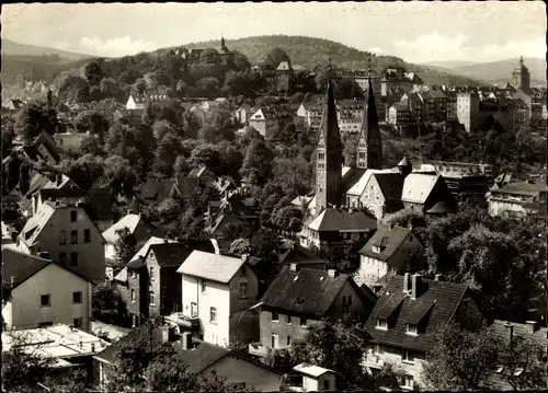 Ak Siegen in Westfalen, Blick zum Oberen Schloss