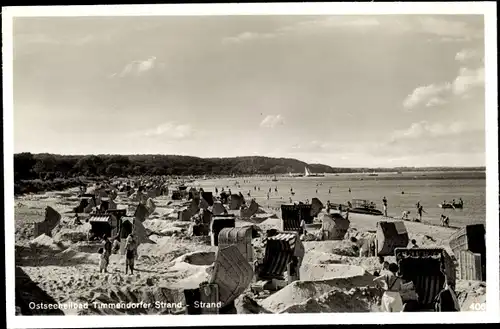 Foto Ostseebad Timmendorfer Strand, Strandpartie, Strandkörbe