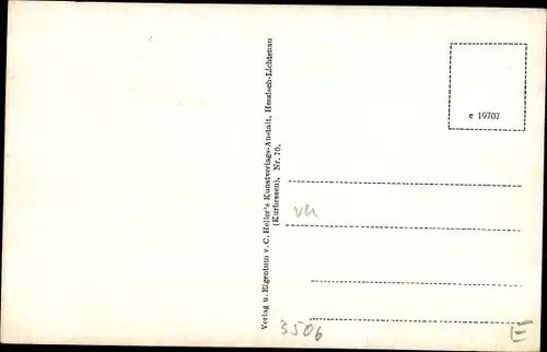 Ak Helsa in Hessen, Teilansicht