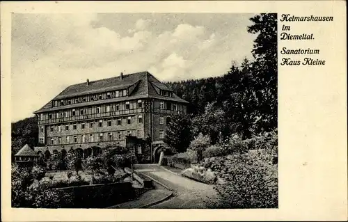 Ak Helmarshausen Bad Karlshafen, Sanatorium Haus Kleine