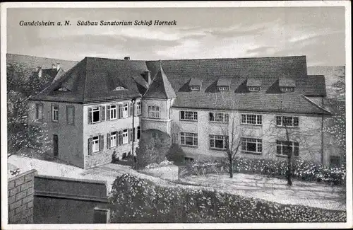 Ak Gundelsheim am Neckar Württemberg, Südbau Sanatorium Schloss Horneck