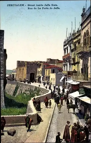 Ak Jerusalem Israel, Street inside Jaffa Gate