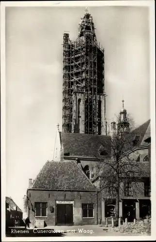 Ak Rhenen Utrecht, Molen, Cuneratoren met Waag