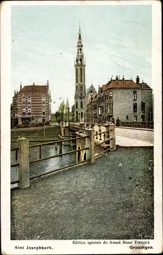 Ak Groningen Niederlande, Sint Josephskerk