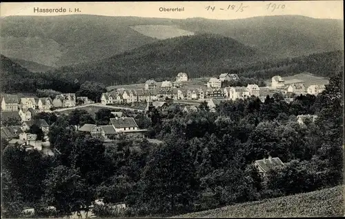 Ak Hasserode Wernigerode am Harz, Totalansicht