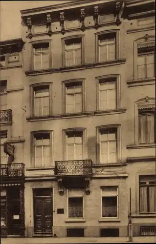 Ak Bruxelles Brüssel, Rue Berckmans, Av. Louise, Pension Vanderbruggen