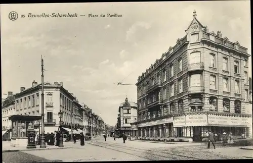 Ak Schaerbeek Schaarbeek Bruxelles Brüssel, Place du Pavillon