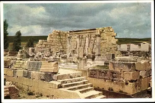 Ak Kafarnaum Kapernaum Israel, Ruins of the ancient Synagogue