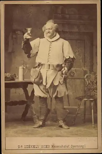 Kabinett Foto Schauspieler Baumeister als Falstaff, König Heinrich IV., Portrait
