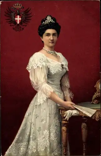 Künstler Ak Elena von Montenegro, Königin von Italien, Portrait