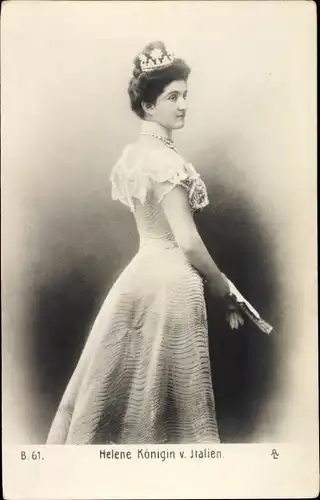 Ak Helene, Königin von Italien, Elena von Montenegro, Portrait