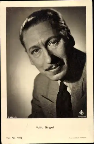 Ak Schauspieler Willy Birgel, Portrait